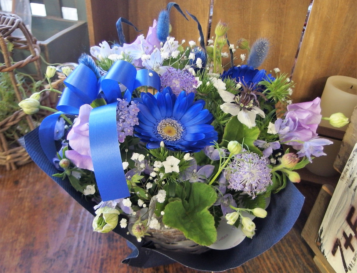 青紫の魅力的なアレンジ