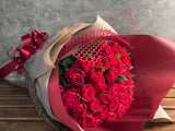 赤バラ40本の花言葉は本物の愛