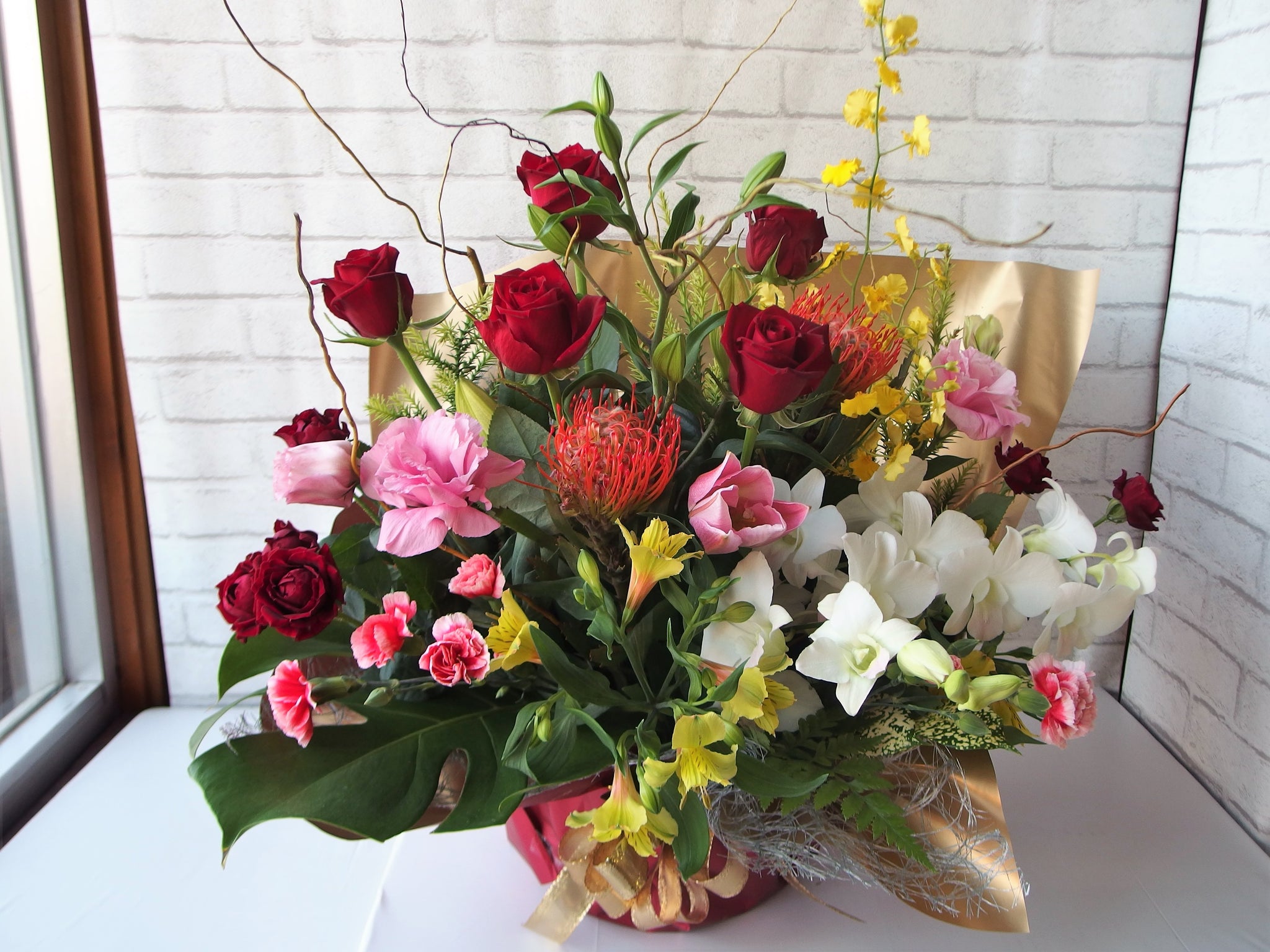 子供 ブロンズ像 赤ん坊 赤ちゃん バラ 薔薇 アンティーク 花輪